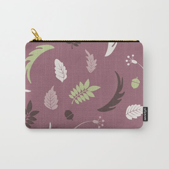 COLORED LEAVES P (abstract pattern) Carry-All Pouch