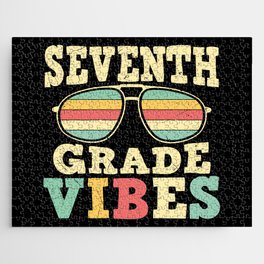 Seventh Grade Vibes Retro Sunglasses Jigsaw Puzzle