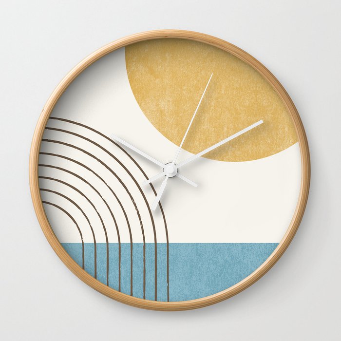 Sunny ocean Wall Clock