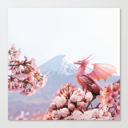 Sakura Dragon Canvas Print