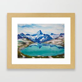 Swiss Mountains Framed Art Print