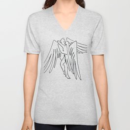 Wings of Love V Neck T Shirt