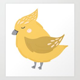 Yellow Birdie Art Print