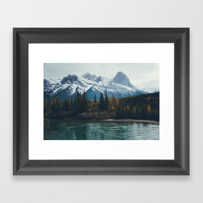 mountain river Framed Art Print
