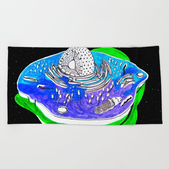 Animal Cell Beach Towel