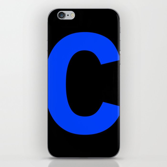 Letter C (Blue & Black) iPhone Skin