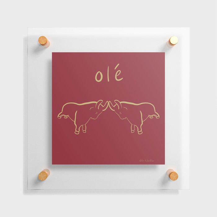Spanish Bulls - Olé Floating Acrylic Print