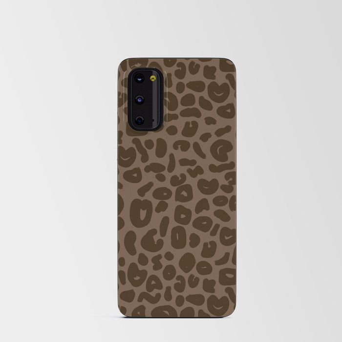 Leopard Print Abstractions – Brown Android Card Case