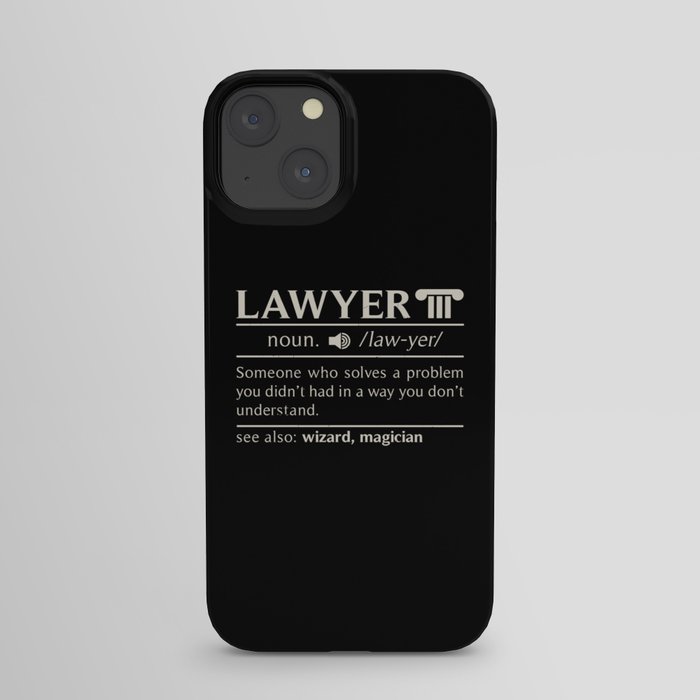 Lawyer Design: Lawyer Definition iPhone Case
