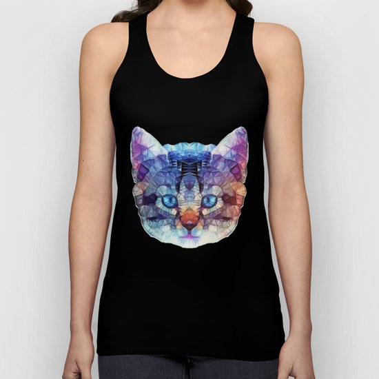 abstract kitten Unisex Tank Top