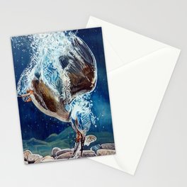 KINGFISHER - WATERCOLOR PAINTING Stationery Card