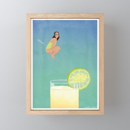 Canon Ball Cocktail Framed Mini Art Print