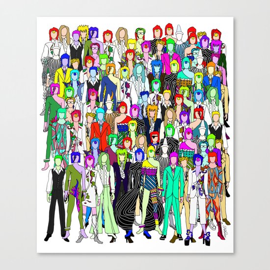 Bowie Punks in Tokyo Canvas Print