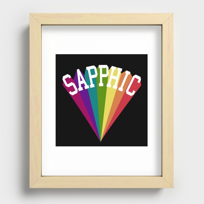 SAPPHIC Recessed Framed Print