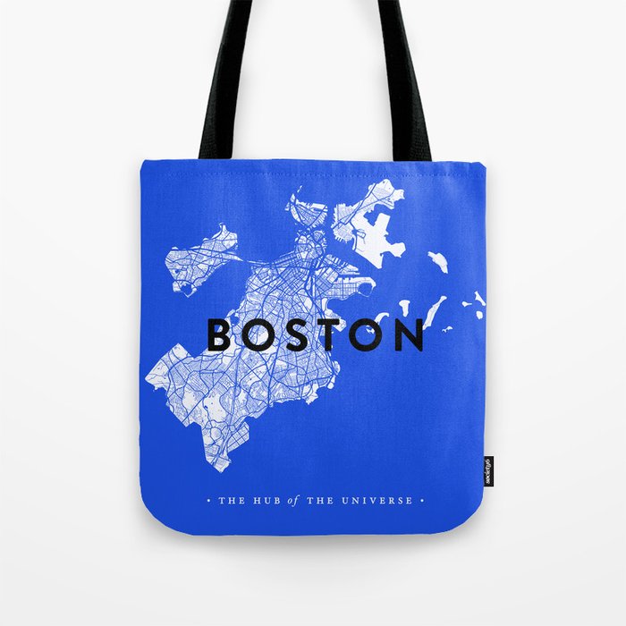 Boston Map Tote Bag