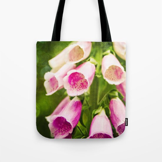 Painted Foxgloves Tote Bag