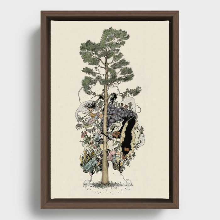 Everdream Pine Framed Canvas