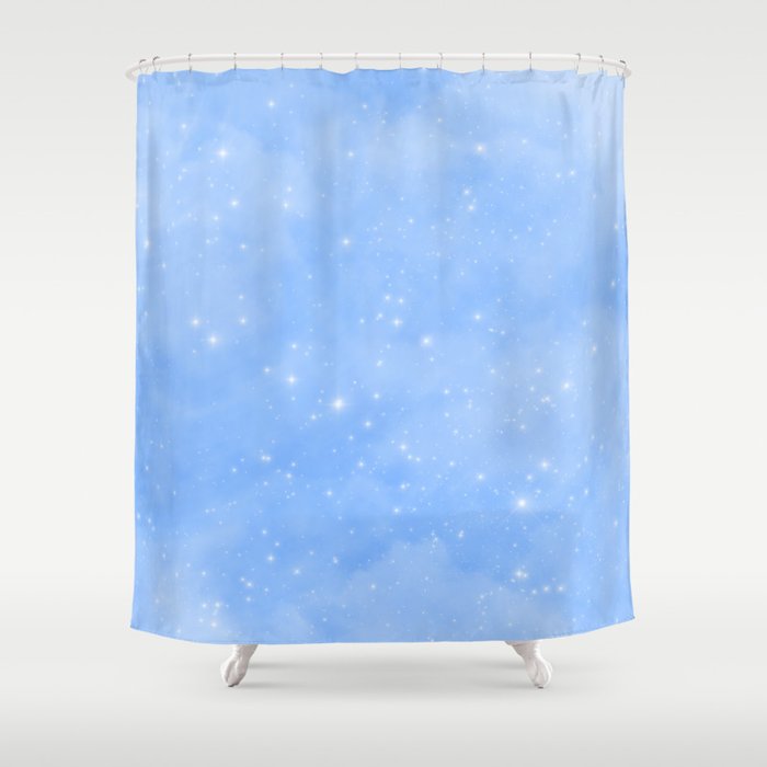 Aesthetic Sky Outer Space Retro Design Shower Curtain