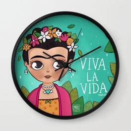 Frida Khalo - Viva la Vida Wall Clock