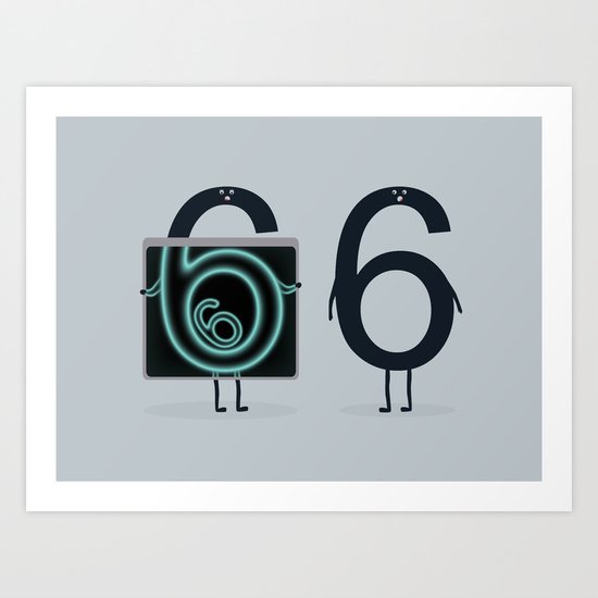Numerical Horror Story Art Print