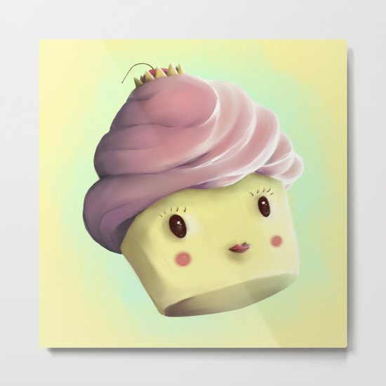 Princess Cupcake Metal Print