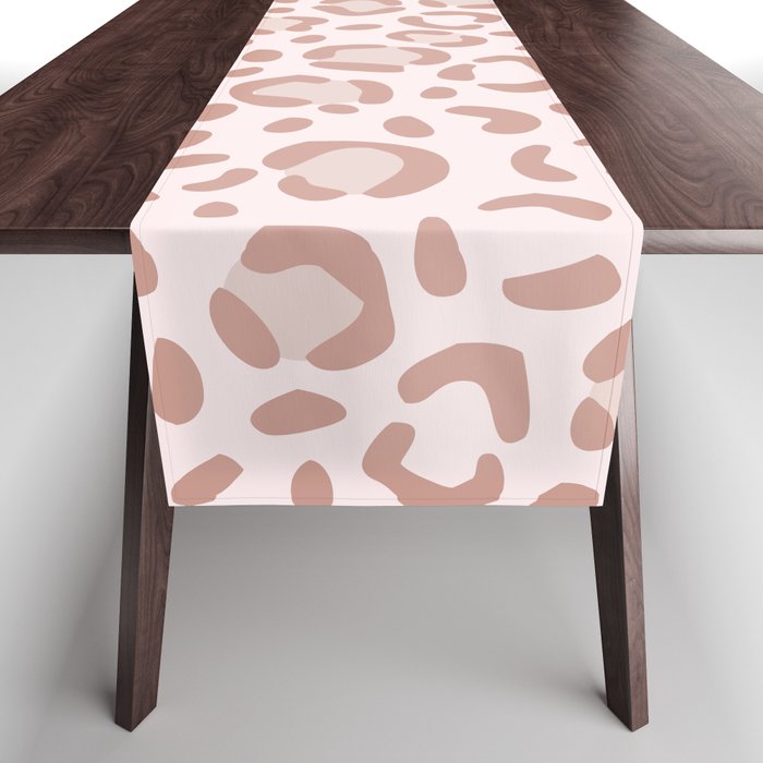 Pastel leopard print Table Runner