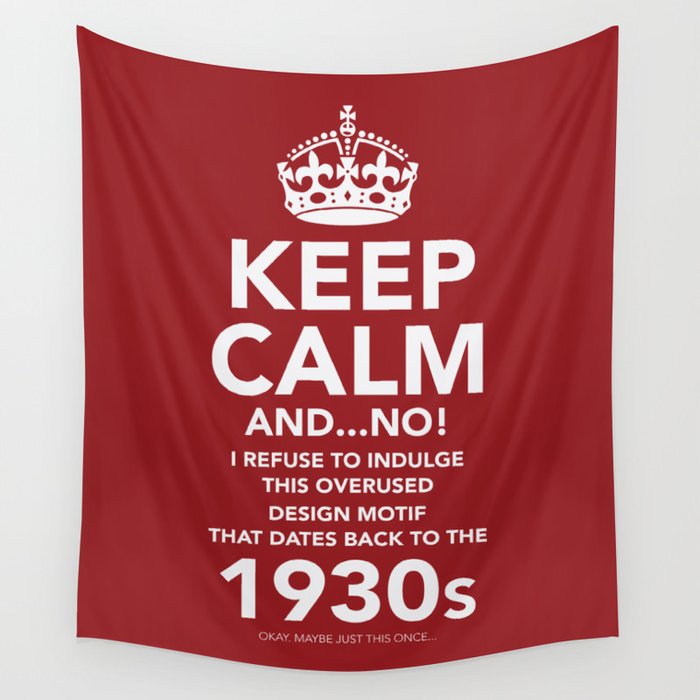 Keep Calm Rebellion Wall Tapestry