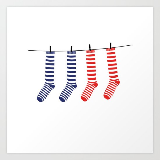 Laundry day Art Print