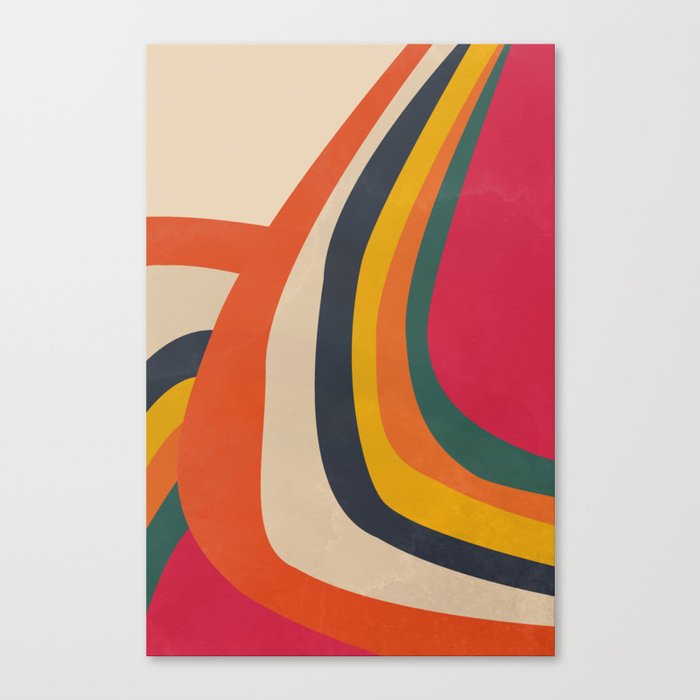 The Abstract Stripes Canvas Print
