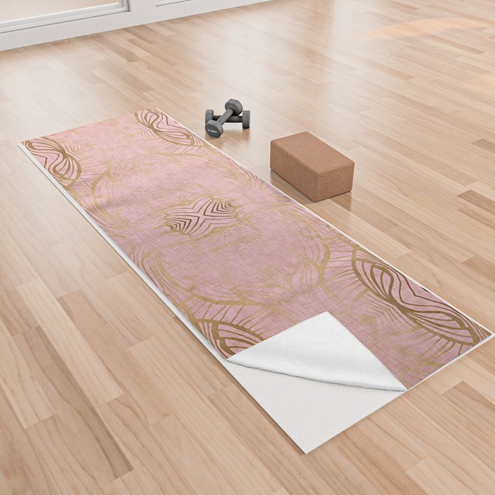 Paris Royal Gold Antique Yoga Towel