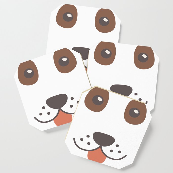 Dog Emoji Cute Bloodhound Coaster By Dogboo Society6