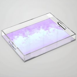 Pastel lavender sky Acrylic Tray