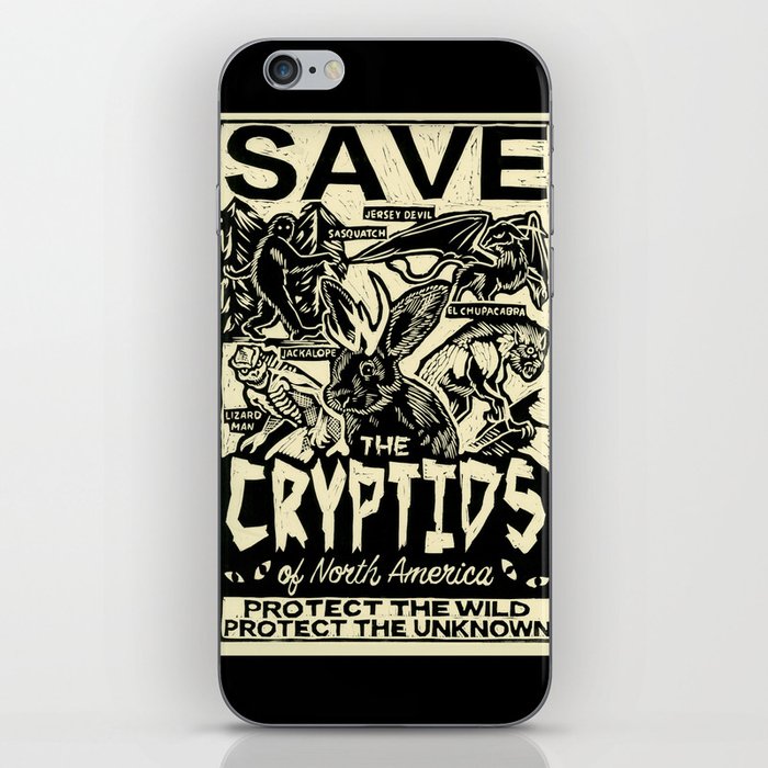 SAVE THE CRYPTIDS iPhone Skin