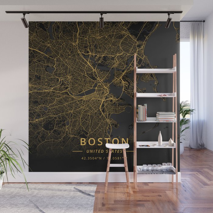 Boston, United States - Gold Wall Mural