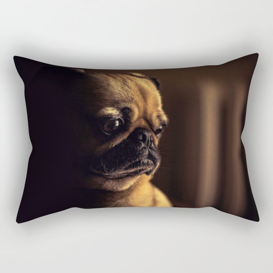 Cute Pug Dog Rectangular Pillow