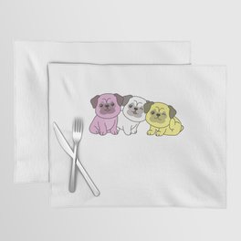 Twink Flag Pug Pride Lgbtq Cute Dogs Placemat
