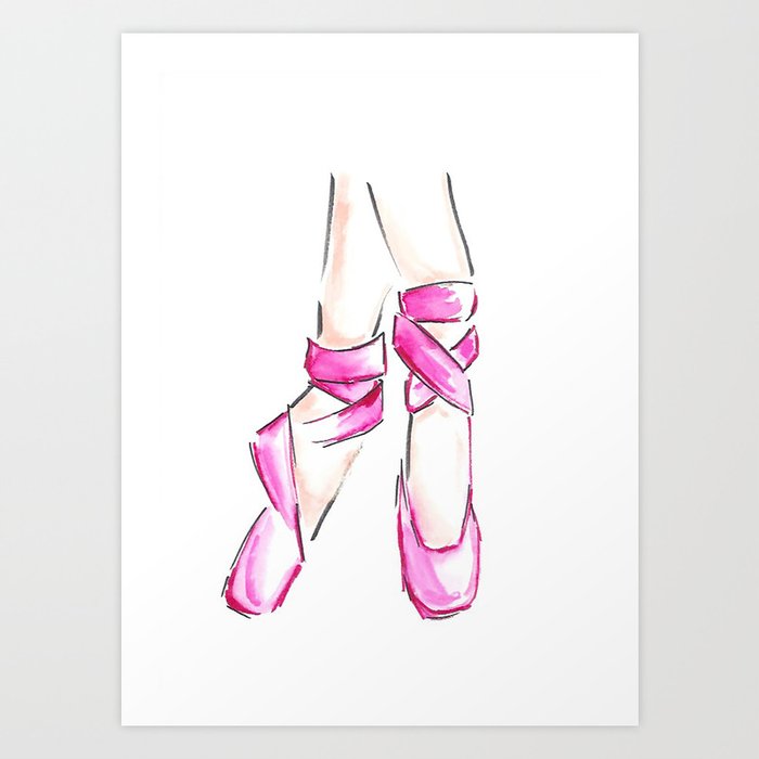Ballet Slippers Art Print