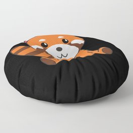 4th Of July American Red Panda Kids Floor Pillow