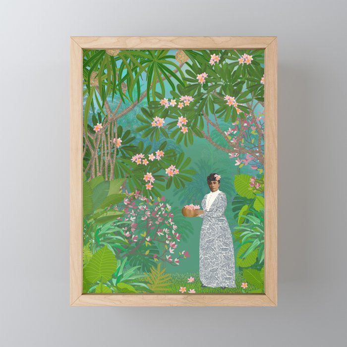 Queen Liliʻuokalani Peaceful Moments Framed Mini Art Print