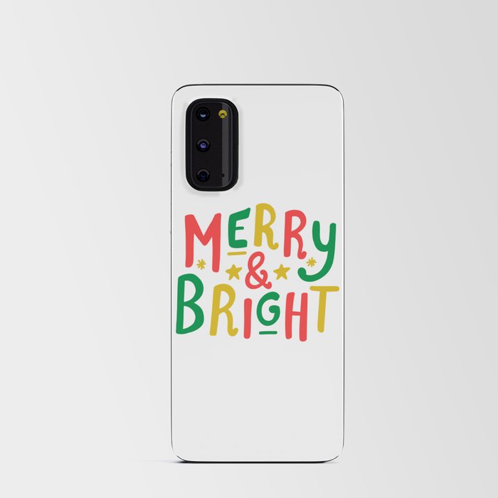 Merry and Bright (red/green/gold) Android Card Case