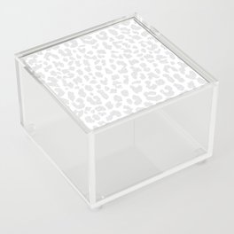 Pale Gray Leopard Acrylic Box