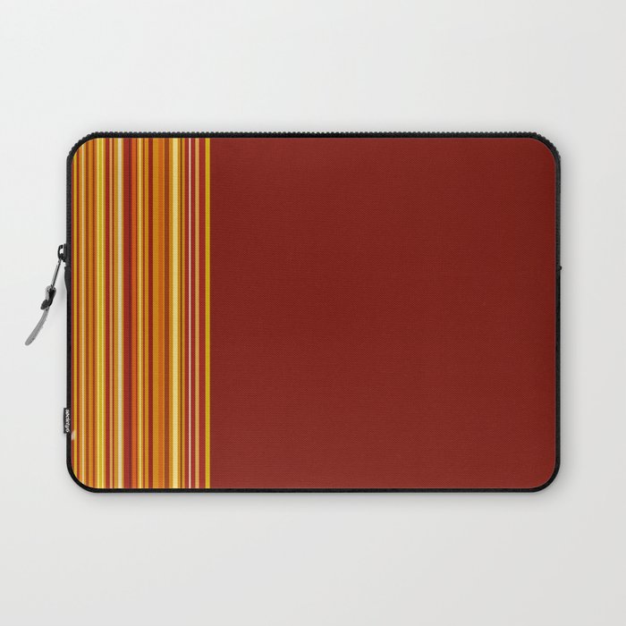 Red and warm stripes Laptop Sleeve