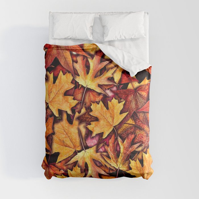 Fall Leaves Pattern Comforter