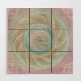 The dream of seashell - Pastel Mandala Wood Wall Art