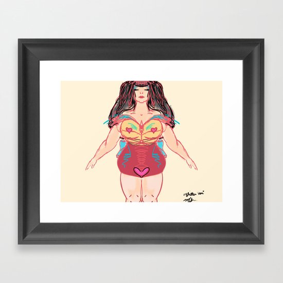 Glitter Done Framed Art Print