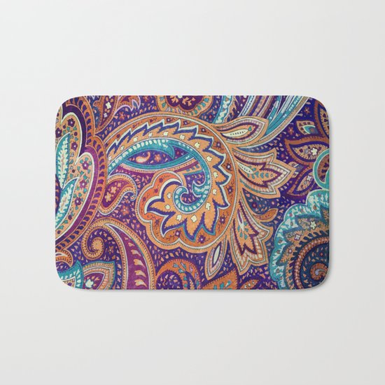 Summer paisley Bath Mat