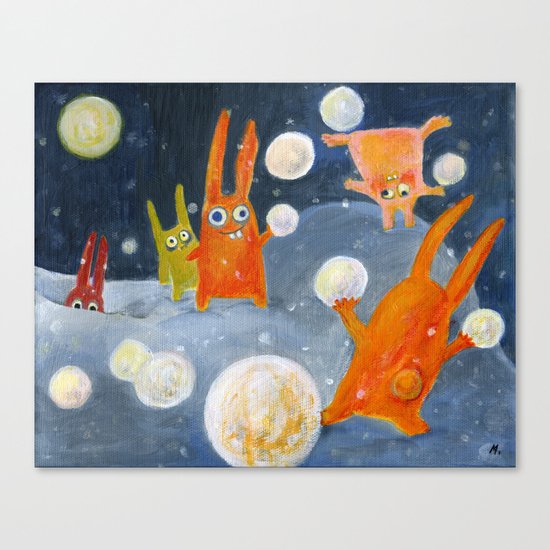snowballs Canvas Print