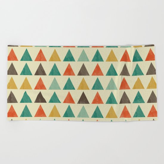 Lovely geometric Pattern VII Beach Towel