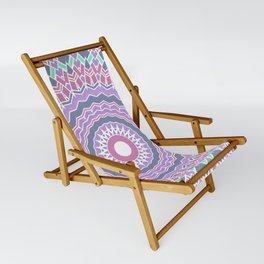 Boho Colorful Muted Mandala Sling Chair