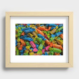 colorful tootsie rolls Recessed Framed Print